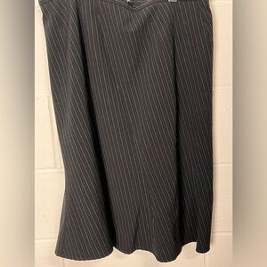 Apostrophe Black Stretch Pinstripe Skirt